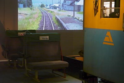 大鉄道展P1120970運転台と全面動画と座席